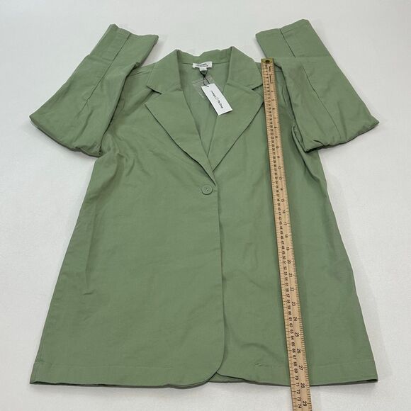 The Drop Women's Blazer Quiet Green Convertible Fit Single-Button, Size S - Picture 4 of 5